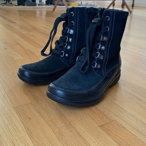 Clarks Black Winter Boots US 5.5
